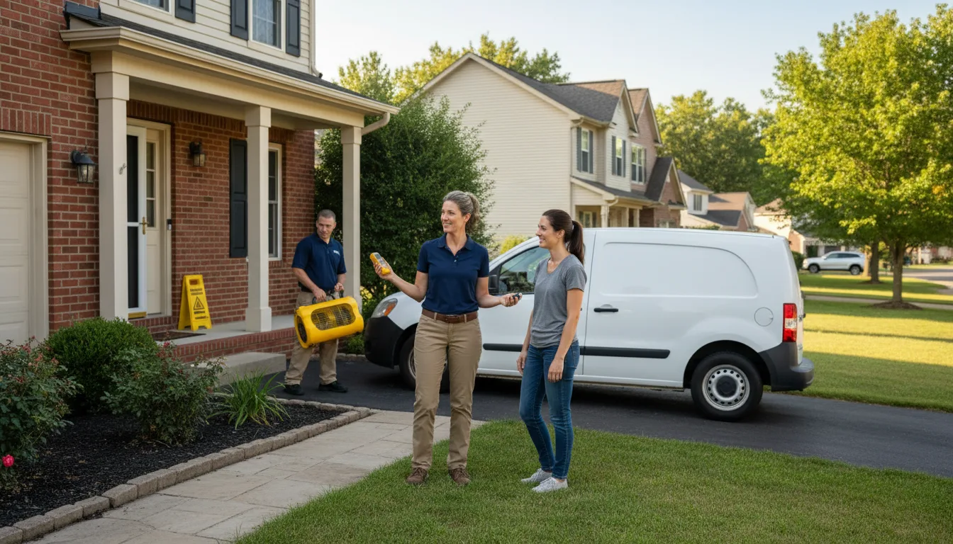 Water restoration image for Dehumidification And Cleanup Services in Goshen, AL